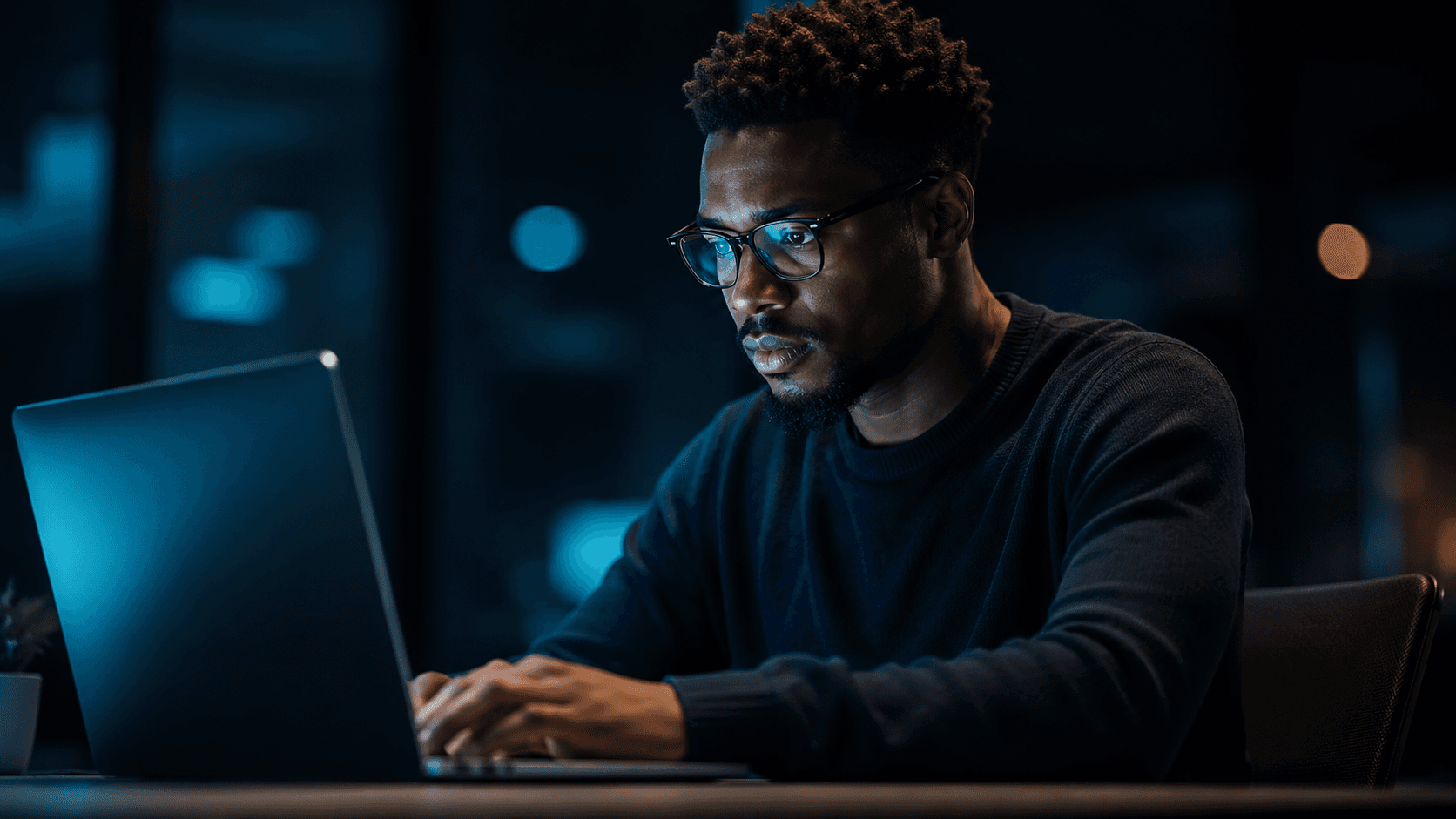 Professional coding in a modern workspace