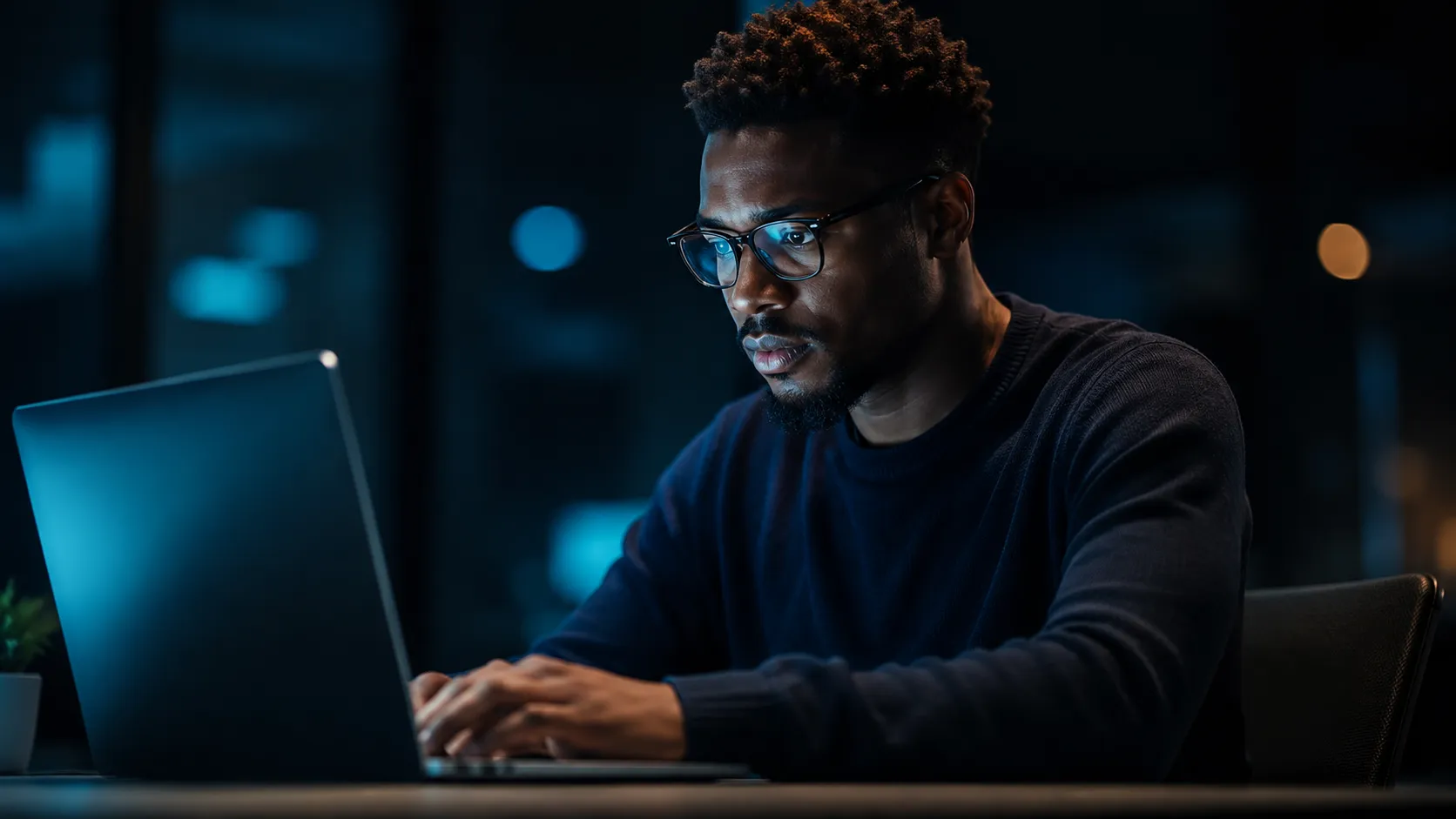 Professional coding in a modern workspace